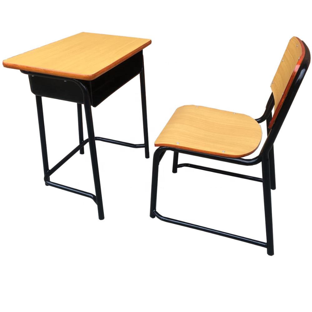 Cheap Classroom Single Student school desk and chair  table and chair primary school desk set school furniture