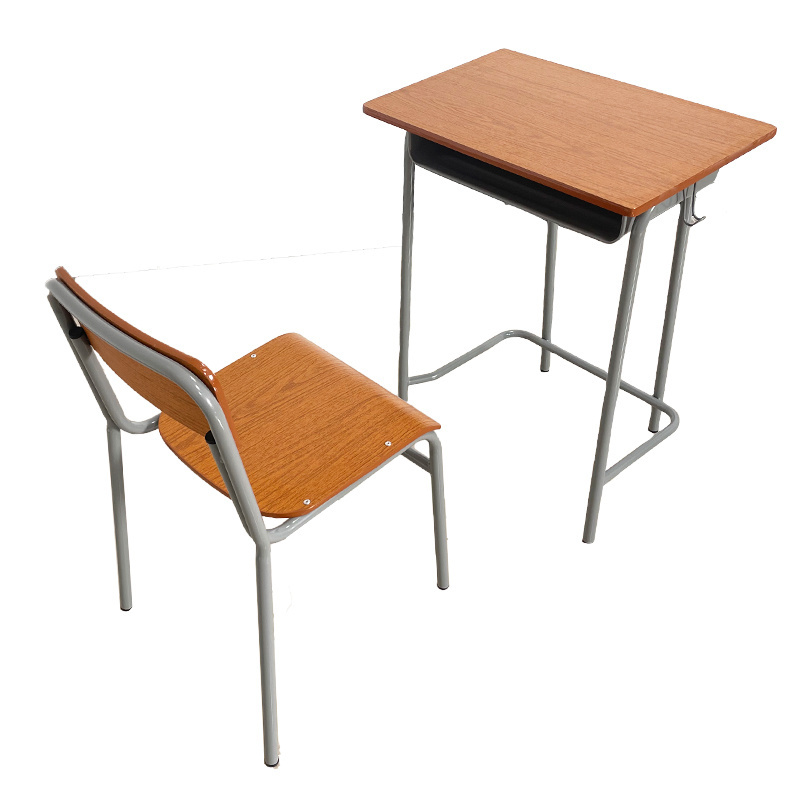 Cheap Classroom Single Student school desk and chair  table and chair primary school desk set school furniture