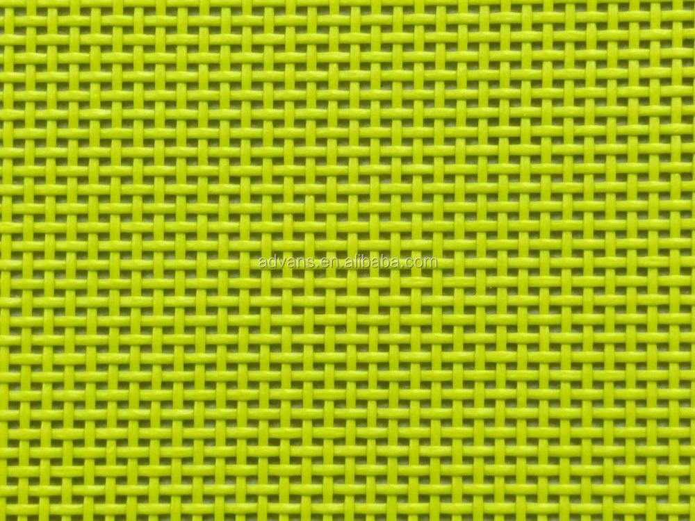 Grey 1*1 Batyline Sling Marine Vinyl PVC Woven Polyester outdoor furniture Mesh Fabric