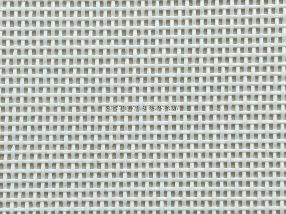 Grey 1*1 Batyline Sling Marine Vinyl PVC Woven Polyester outdoor furniture Mesh Fabric