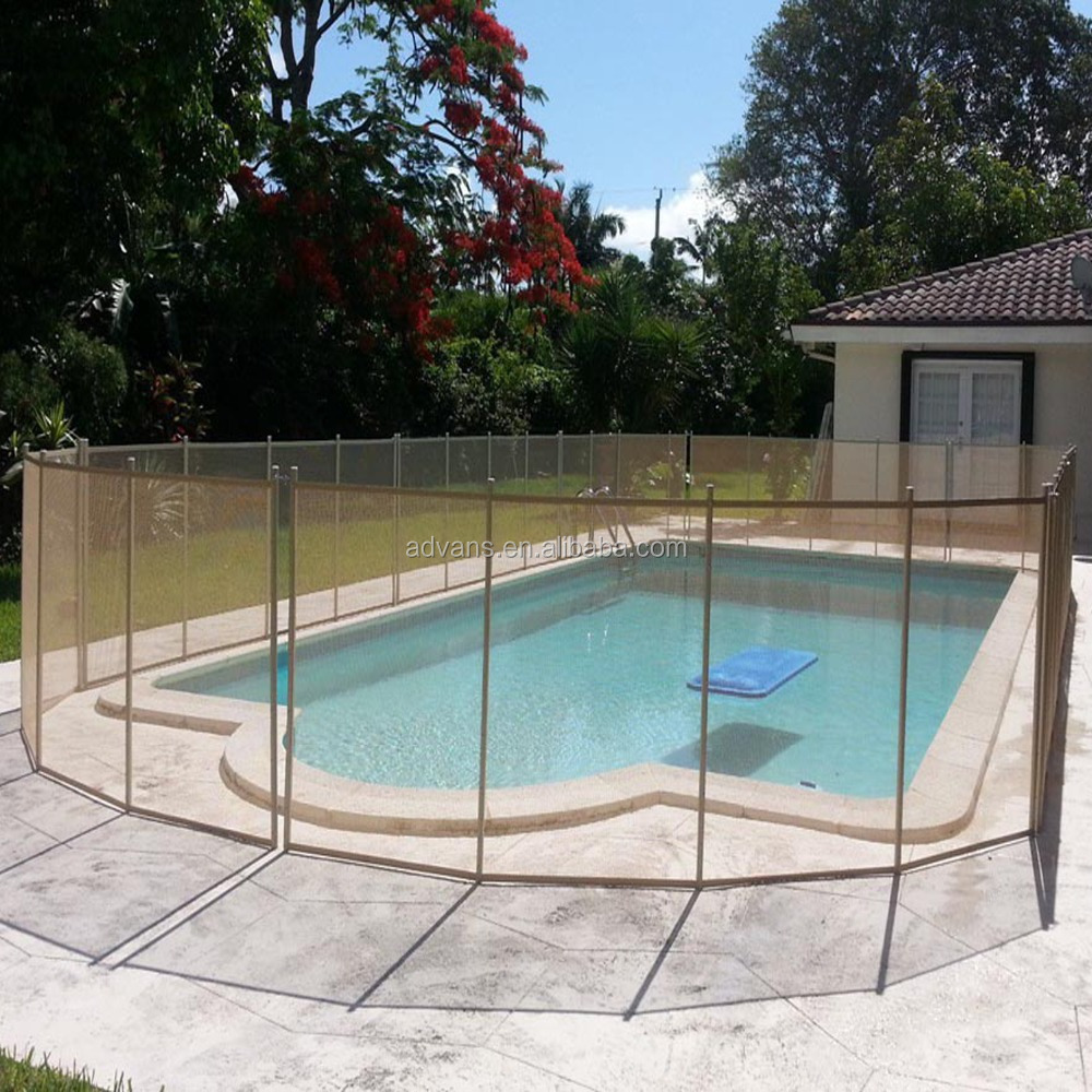 Cheap China Manufacturer Black Tan Vinyl Plastic temporary swimming pool Safety fence