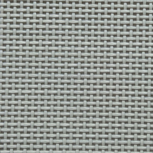 Grey 1*1 Batyline Sling Marine Vinyl PVC Woven Polyester outdoor furniture Mesh Fabric