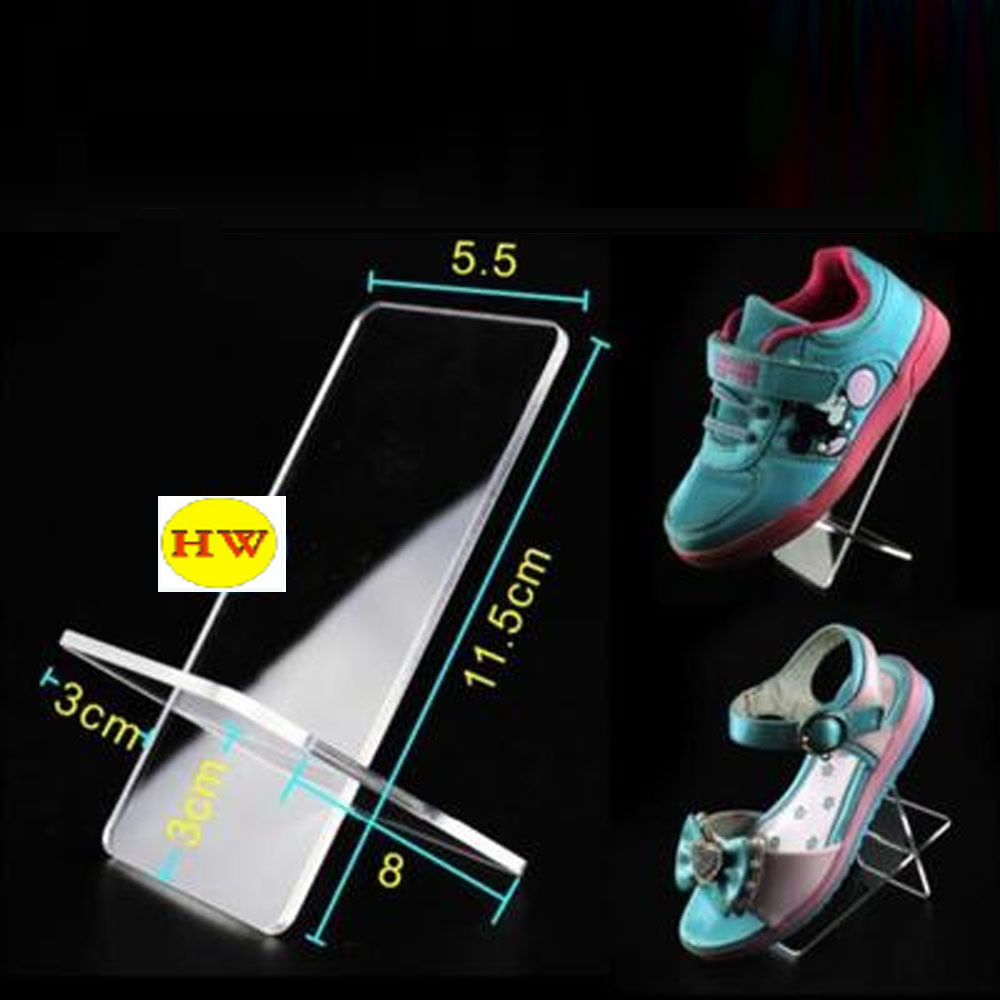 Special offer acrylic display rack A-Shape prop plexiglass transparent shoe bracket Factory Custom Acrylic shoes Stand Display