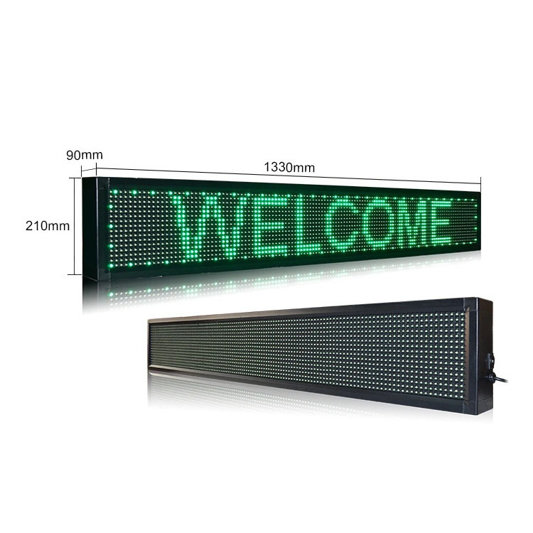 p10 white outdoor LED programmable scrolling billboard indoor led move sign