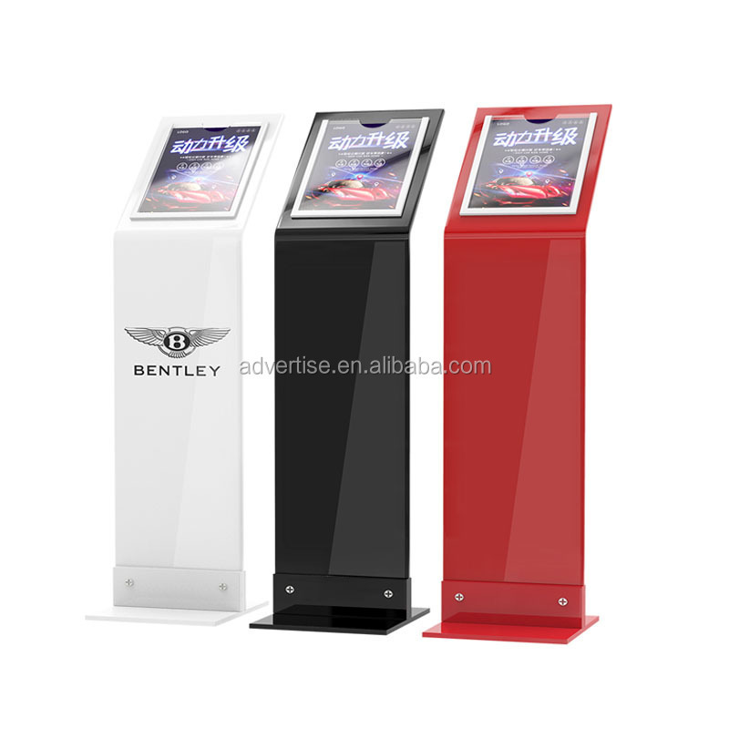 automobile car showroom information sign holder Auto 4S shops Vehicle Floor standing showroom brochure Display Rack Stand