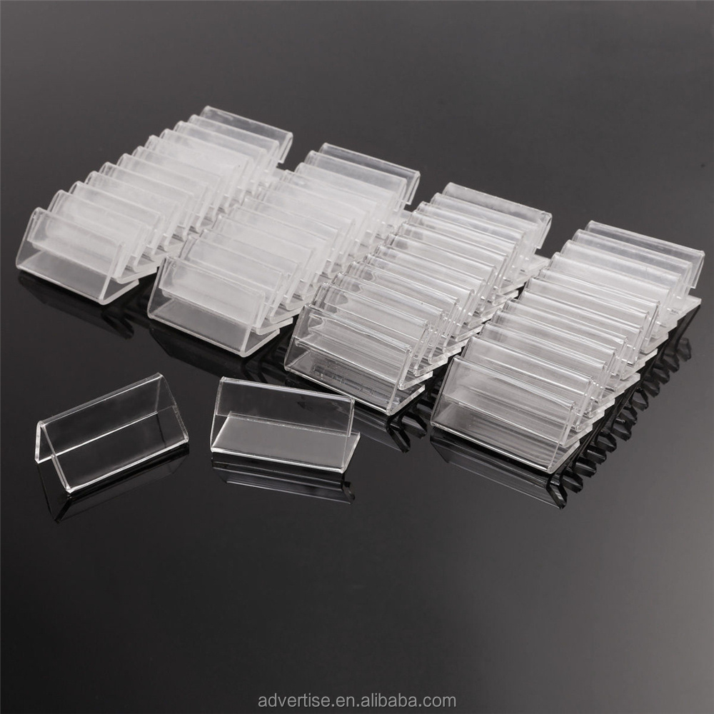 Acrylic L-type A4a5a6 acrylic Price label holder Mini Clear Acrylic Sign Display Holder Price Name Card Tag Label Stands