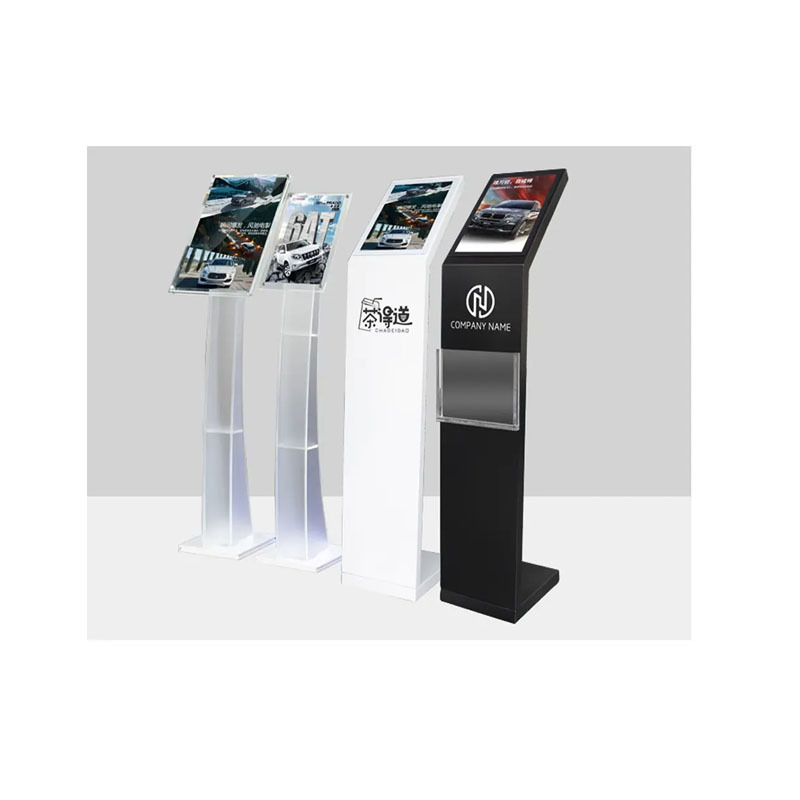 car show iron  Floor standing A4 Sign Stand with Literature Holders acrylic info display stand