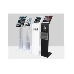 car show iron  Floor standing A4 Sign Stand with Literature Holders acrylic info display stand