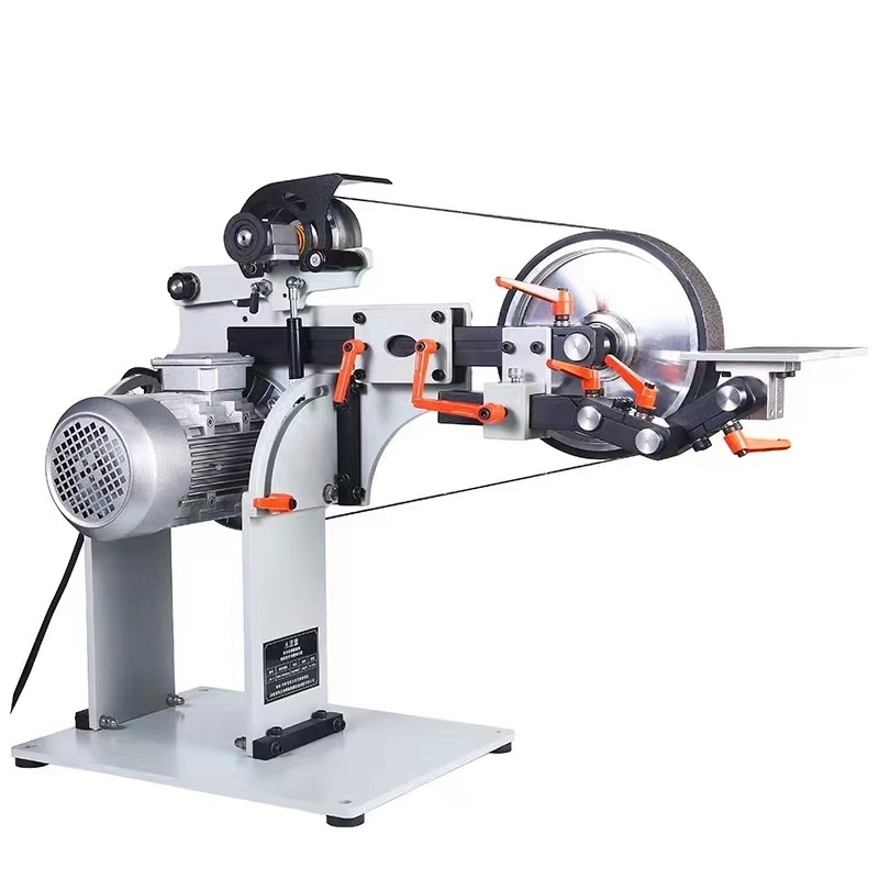 Best 220V 380V 2x72 three wheel belt grinder sander surface grinding machine For knife making