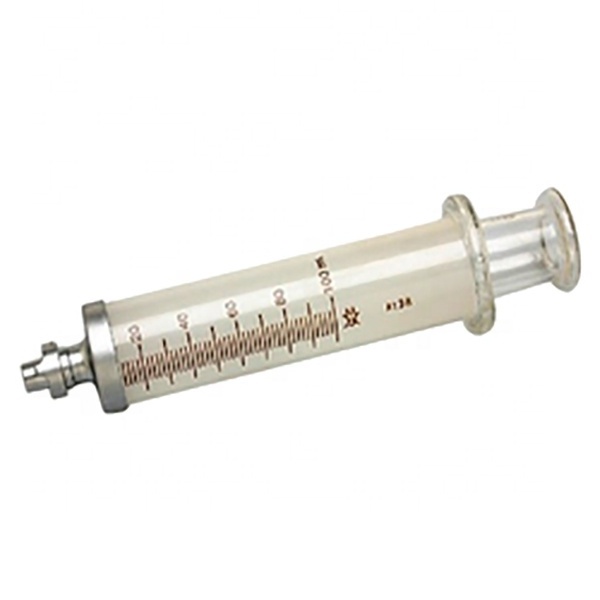 Toomey Glass Syringe With Metal Luer Lock Tip and Toomey Evacuating Glass Syringe for Hospital