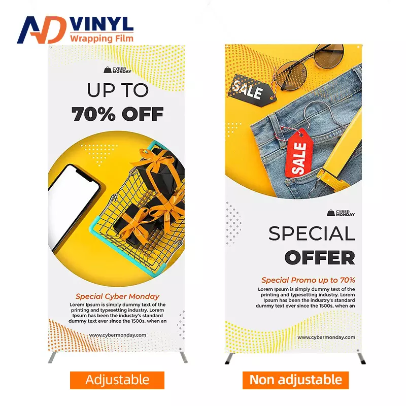 2022 Pop Up Roller Stand Banner Roll Up Banner Printed Display Exhibition Show Sign Stand Roll Up Stand