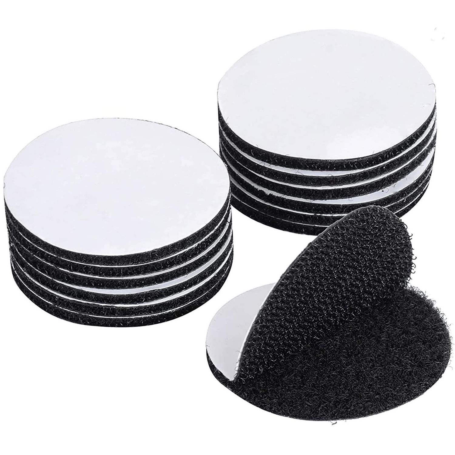 2 inch Customized Velcroes Shade Round Self Adhesive Hook And Loop Dots/Strap/ Coin/ Square Heavy Duty Back Glue