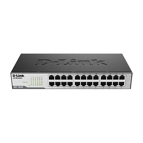 DGS-1024C 24-Port Gigabit Unmanaged Rackmount Switch