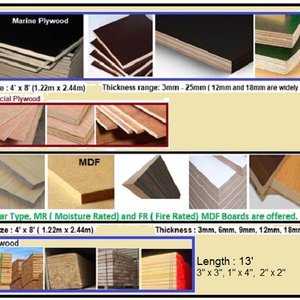 MDF and Marine Plywood