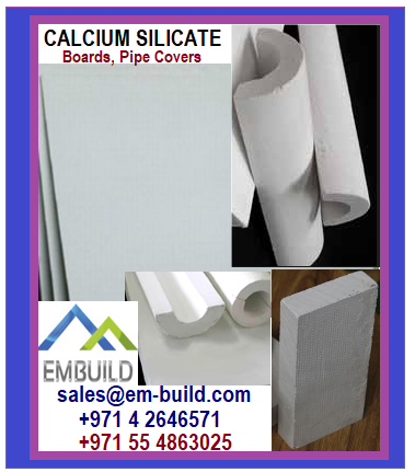 Calcium silicate insulation - Calcium silicate Boards/ sheets and  Calcium silicate Pipe covers/sections