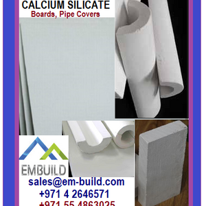 Calcium silicate insulation - Calcium silicate Boards/ sheets and  Calcium silicate Pipe covers/sections