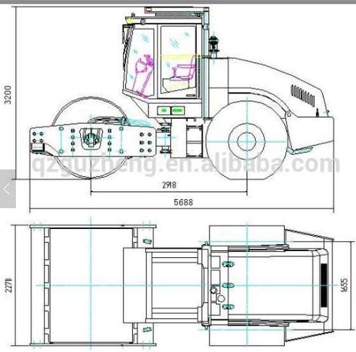 XGMA 10TON Hydraulic Vibratory Road Roller XG6102