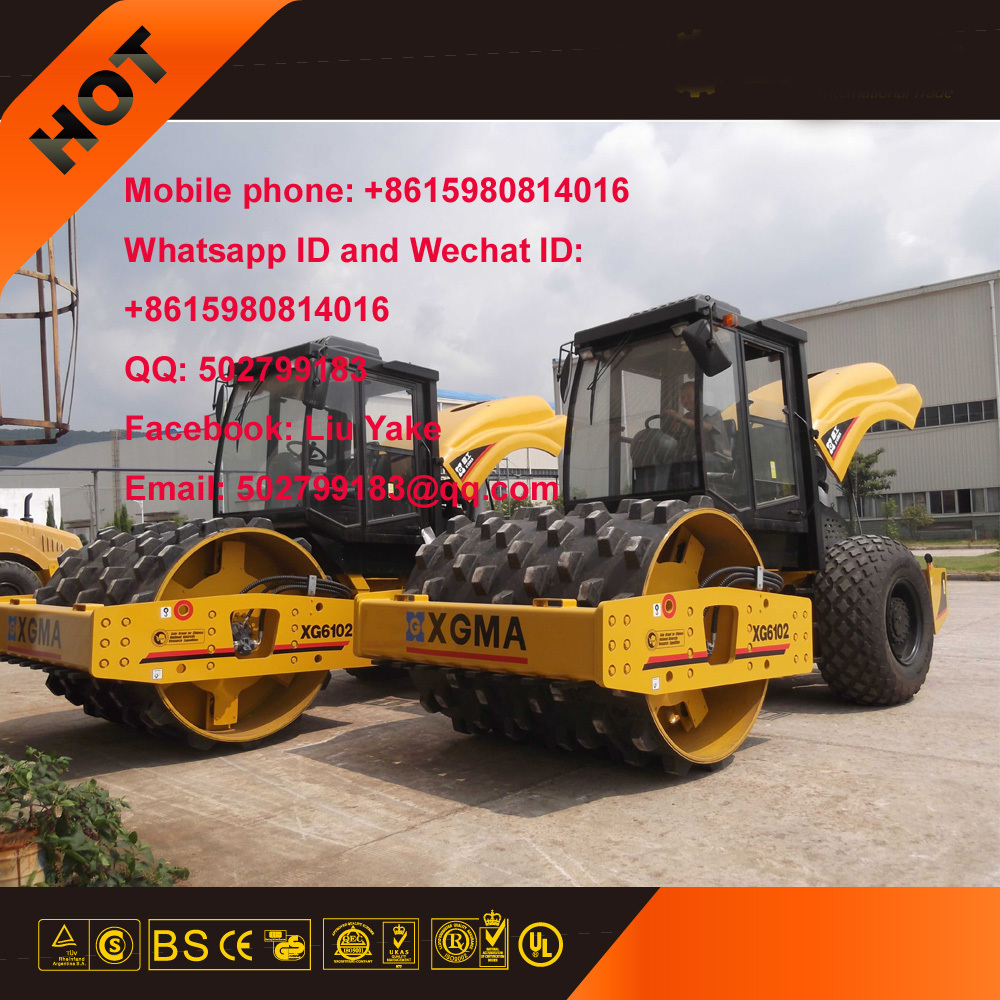 XGMA 10TON Hydraulic Vibratory Road Roller XG6102