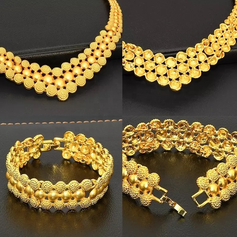 African Bridal Wedding Bridal Women Jewelry African Luxury Jewelry Sets Gold