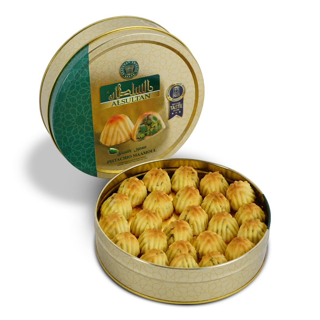 Low Rates Assorted Al Sultan International Sweets Maamoul with Pistachio 350gm  Desserts Wholesale sales