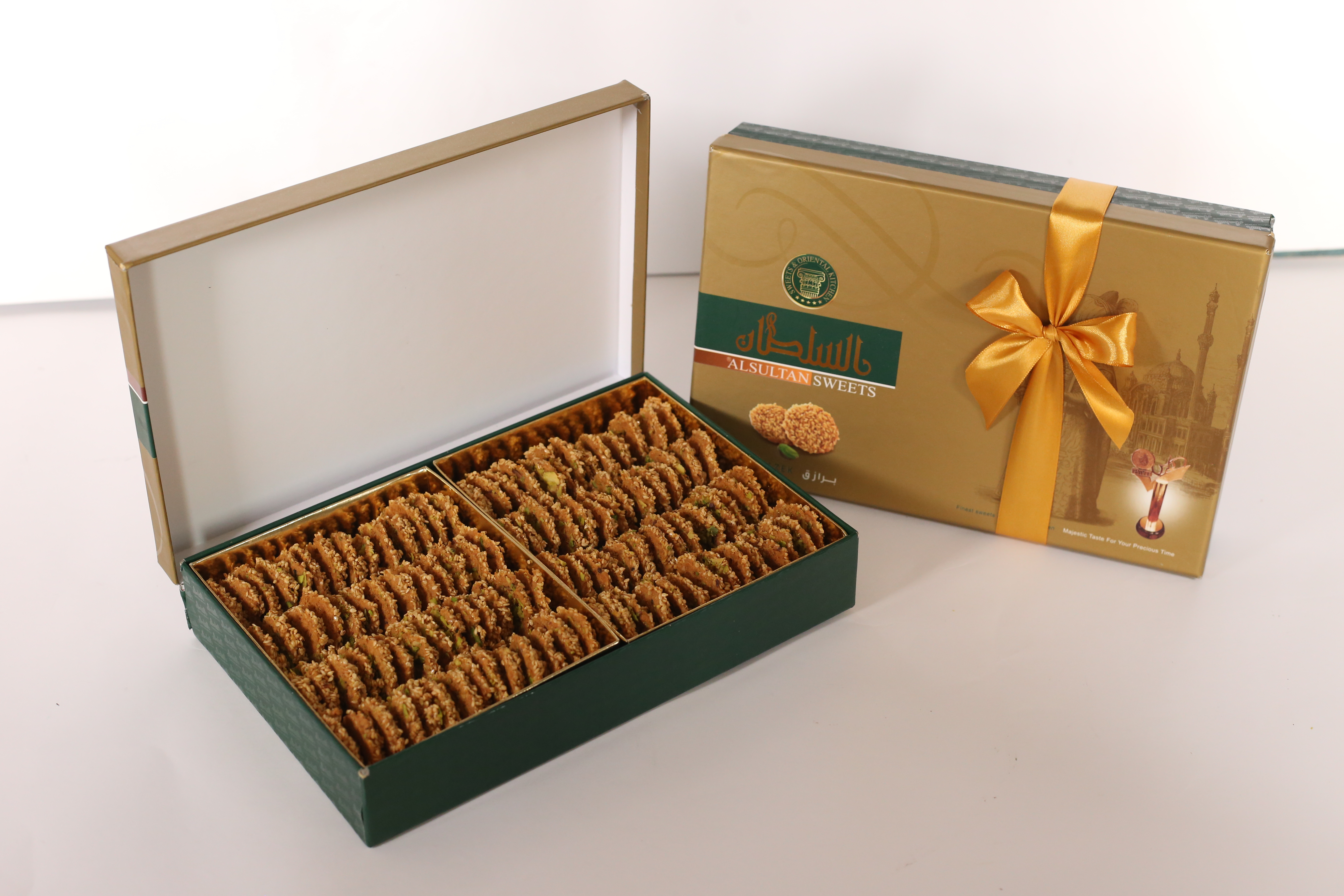 Hot selling  Al sultan Sweets Barazek Oriental sweets 450gm  Delicious biscuit cookies