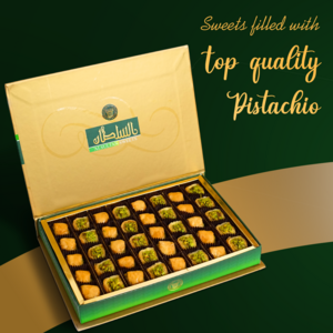 Wholesales Kol W Oshkor pistachio 500 gr Al sultan sweets the best taste halal sweets