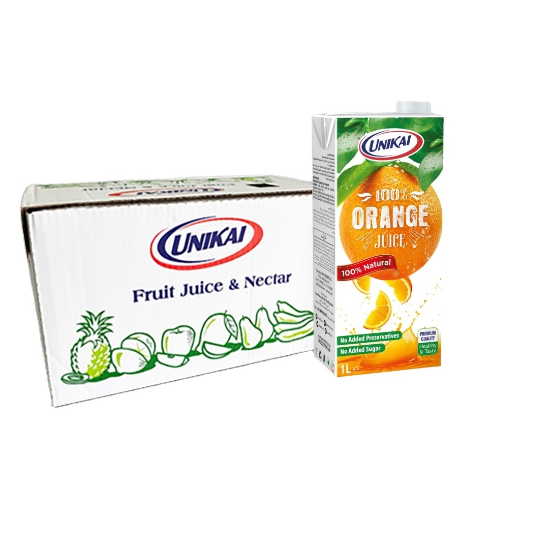 UHT ORANGE JUICE NO ADDED SUGAR 1LTR high quality Juice natural ingredients Made In UAE