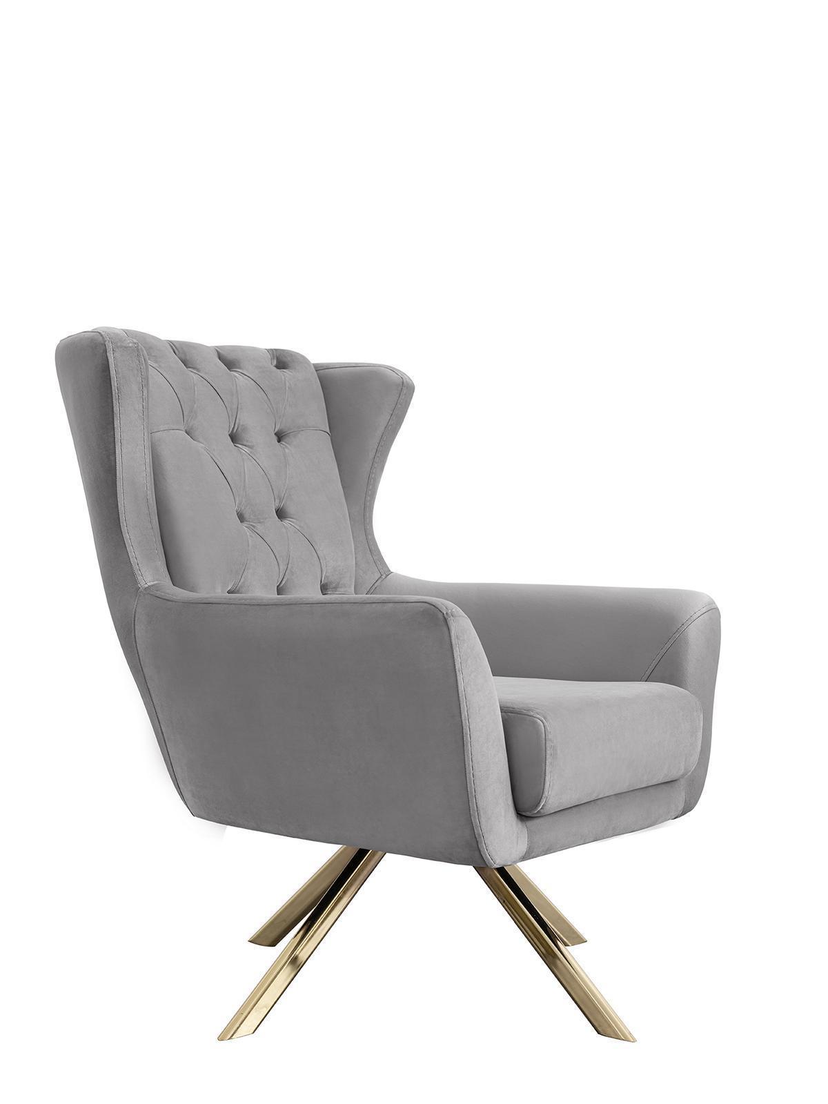 Armchair single seater armchair Chesterfield wing chair living room furniture