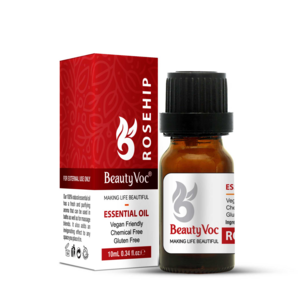 Nourish your skin with Beauty Voc Rosehip Essential Oil. Packed with antioxidants and vitamins