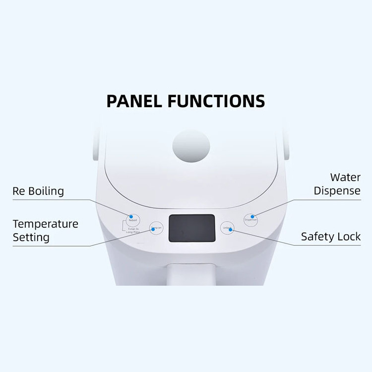 AECCN PP+stainless steel digital function`keep warm dry protection electric hot water thermo air pot boiler