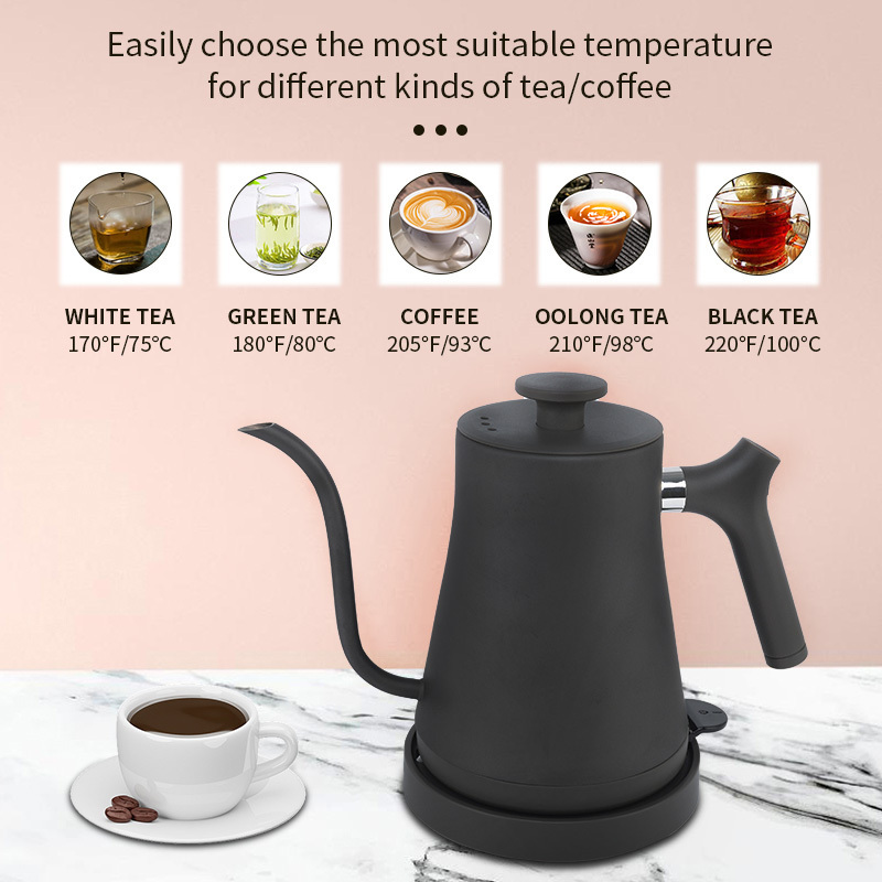 Wholesale smart  electric water kettle electric stainless steel gooseneck coffee electric kettle for boiling water