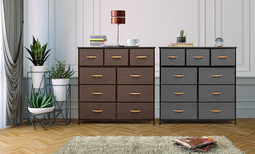 Luxury 9 Layers Non Woven Fabric Clothing Chest Drawer Storage Cabinet and Order Kids Cabinet Storages for Living Room Cabinets