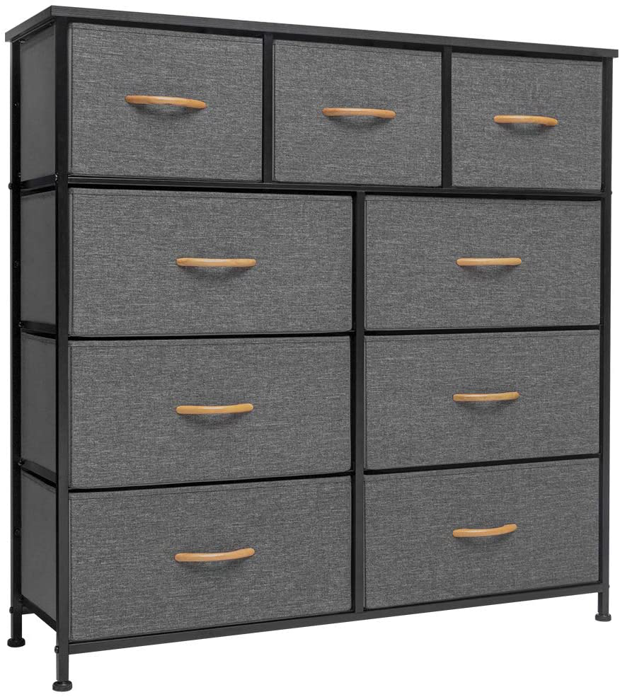 Luxury 9 Layers Non Woven Fabric Clothing Chest Drawer Storage Cabinet and Order Kids Cabinet Storages for Living Room Cabinets