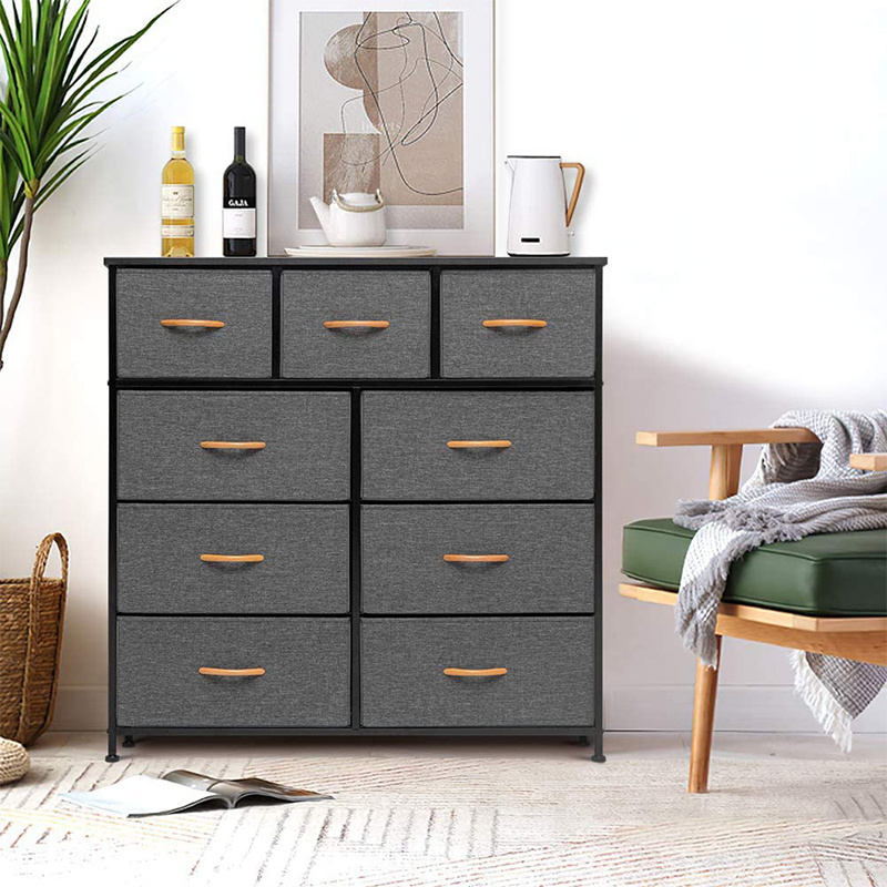 Luxury 9 Layers Non Woven Fabric Clothing Chest Drawer Storage Cabinet and Order Kids Cabinet Storages for Living Room Cabinets