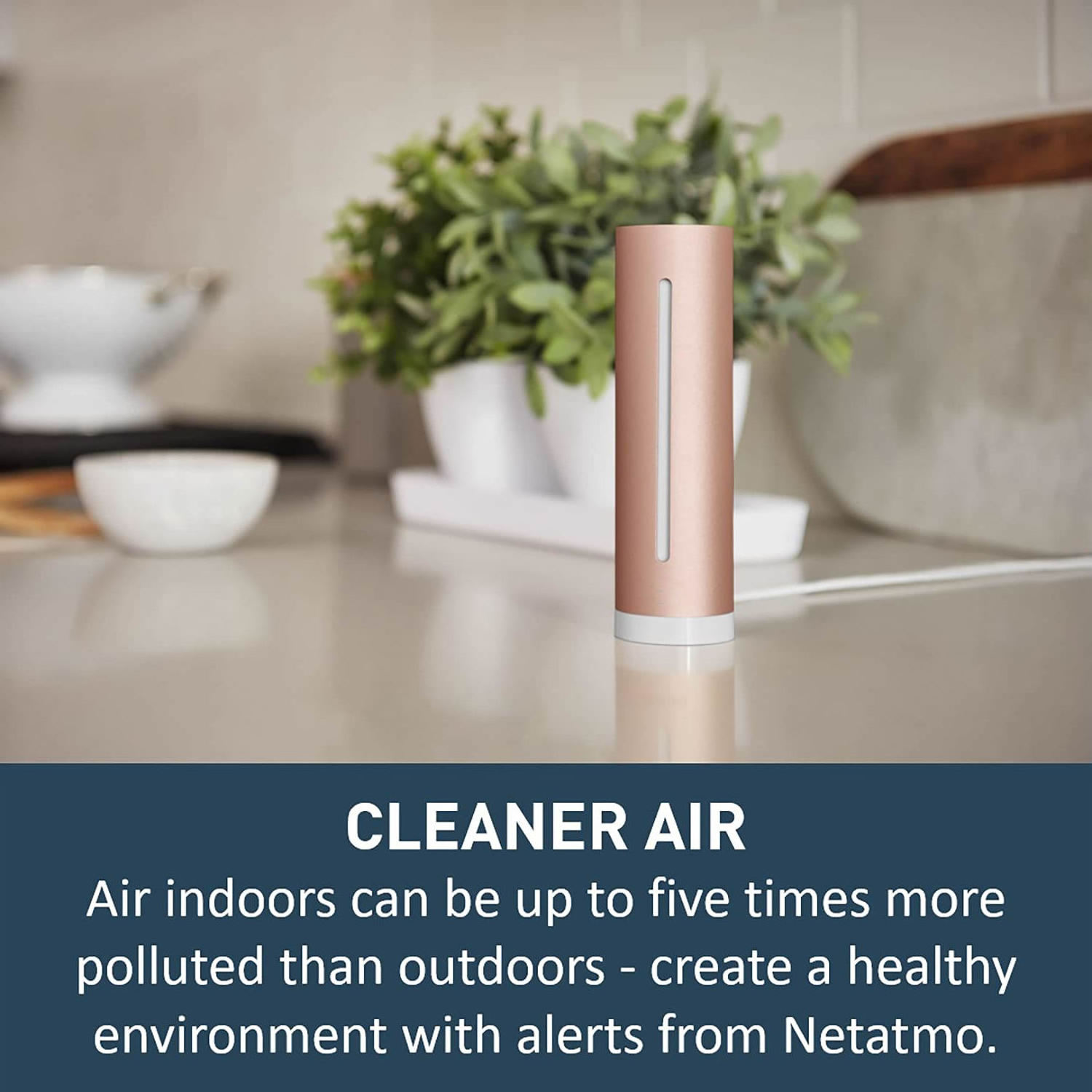 Smart Indoor Air Quality Monitor by AEC factory, Temperature, Humidity, Noise and CO2 Sensor, NHCUS