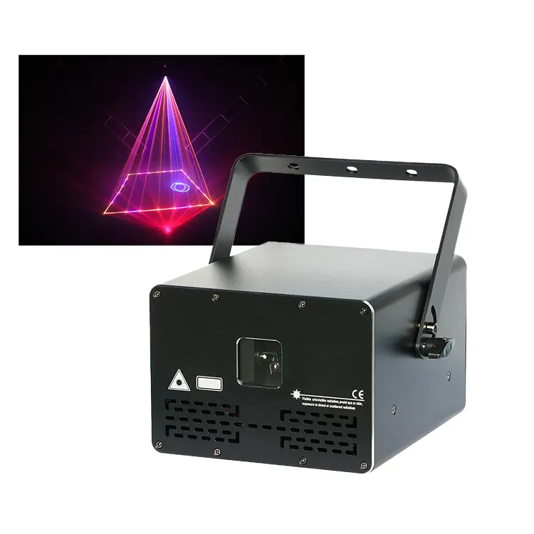 Animation Scanning 1W Rgb Laser Projector Light Full Color Laser Beam  Light For Dj Disco