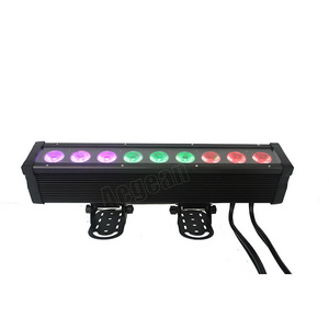 Professional 9X15W RGBWA UV 6In1 Outdoor Waterproof Bar Ip65 Led Wall Washer Light