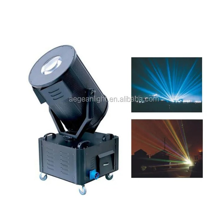 High Power Multi Color Beam Searchlight Outdoor 2 3 4 5 7KW Sky Search light