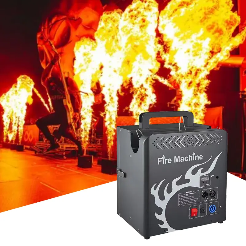 New Style Three-headed Flame Projector DMX Stage Fire Effect 3 Heads Fire Flame Machine