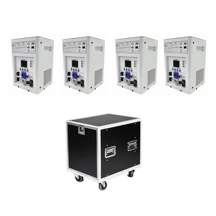 Hot Sale 4Pcs 600W Remote Control Firework Machine Cold Sparkler Packed In Flight Case