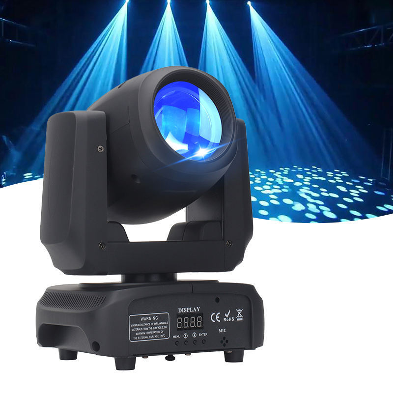 4PC 100W Dmx 8 Gobo Colors 18 Prism Led Beam Moving Head Light With Road Case