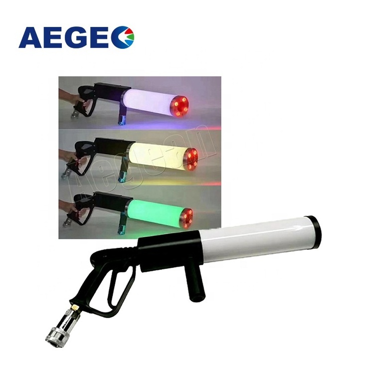 Handhold LED RGB Battery CO2 Gun Disco Stage Effects Machine Co2 Jet Machine For Chrimas Festival Party