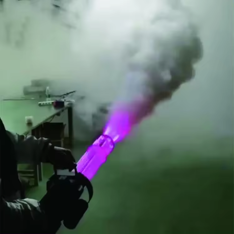 New Arrival Battery Handheld Co2 Jet Gun Column Jet With Led Rgb