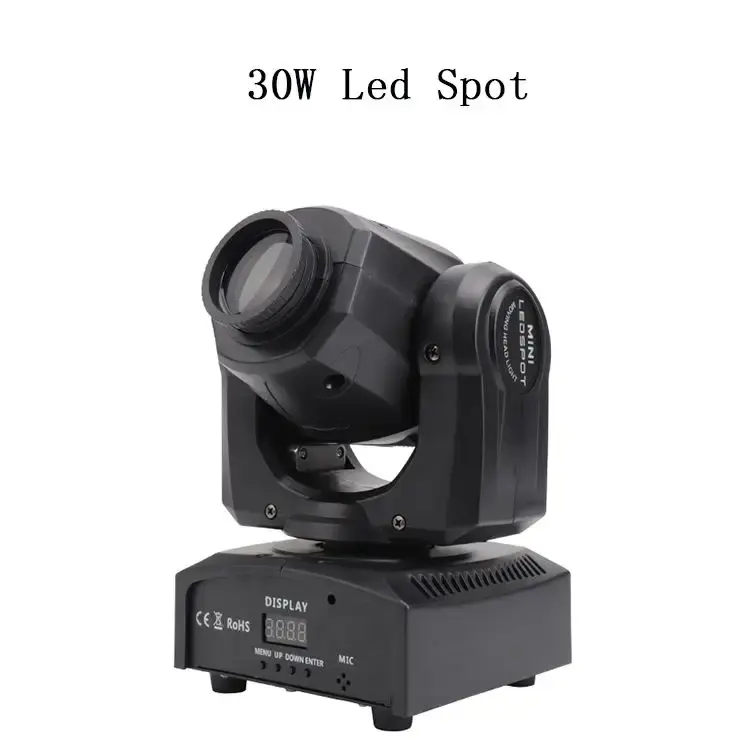 10W 30W 60W Led RGB Light Strip 3 Prism Led Mini Moving Head Spot Light For Disco Stage