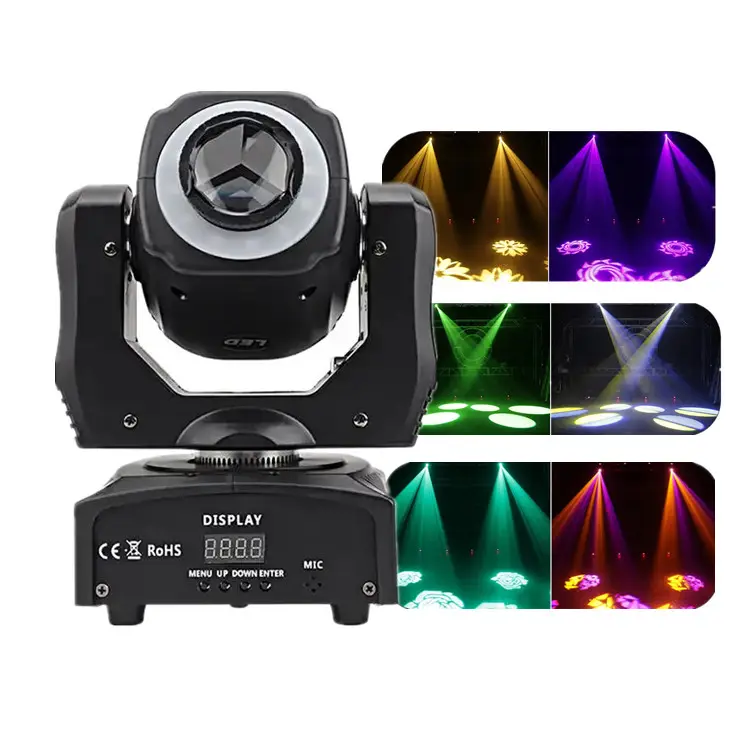 10W 30W 60W Led RGB Light Strip 3 Prism Led Mini Moving Head Spot Light For Disco Stage