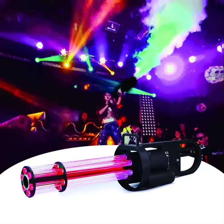 New Arrival Battery Handheld Co2 Jet Gun Column Jet With Led Rgb