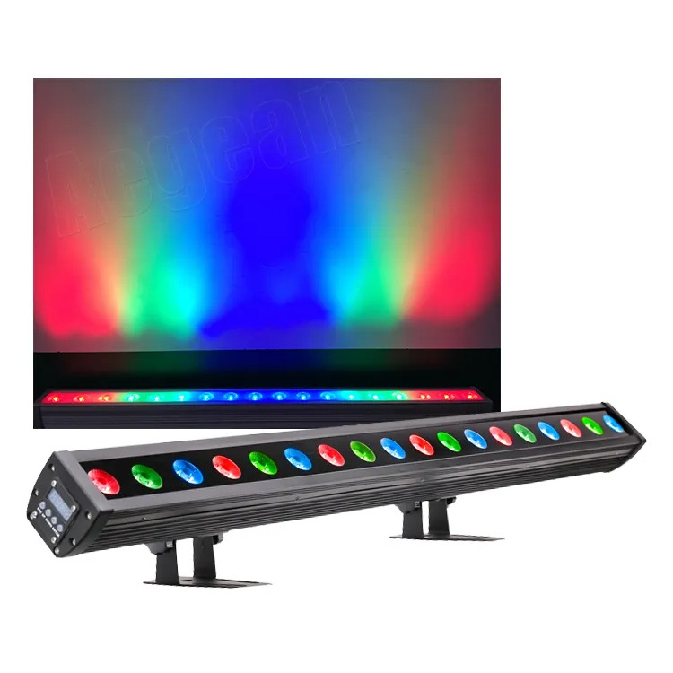 Factory Price 18X3W Rgb 3In1 Waterproof IP65 Bar Led Wall Washer Light With Pixel Control