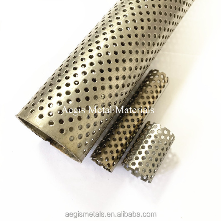 316 304 material micro perforated stainless steel tube with round hole