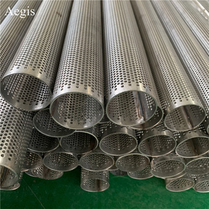 1.5 1.8m length 304/316 stainless steel 2 3 5mm hole tube perforated filter