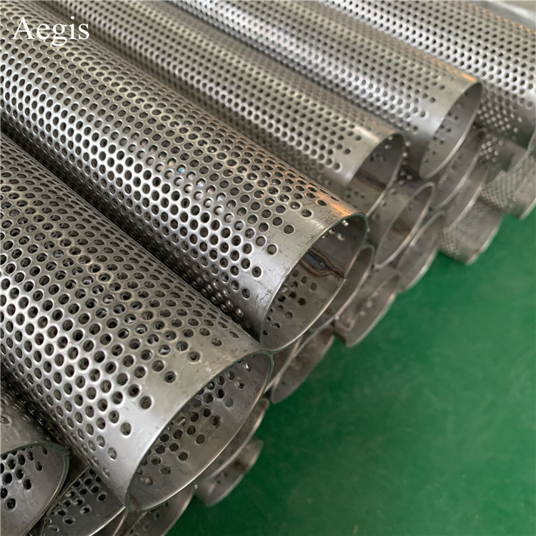 1.5 1.8m length 304/316 stainless steel 2 3 5mm hole tube perforated filter